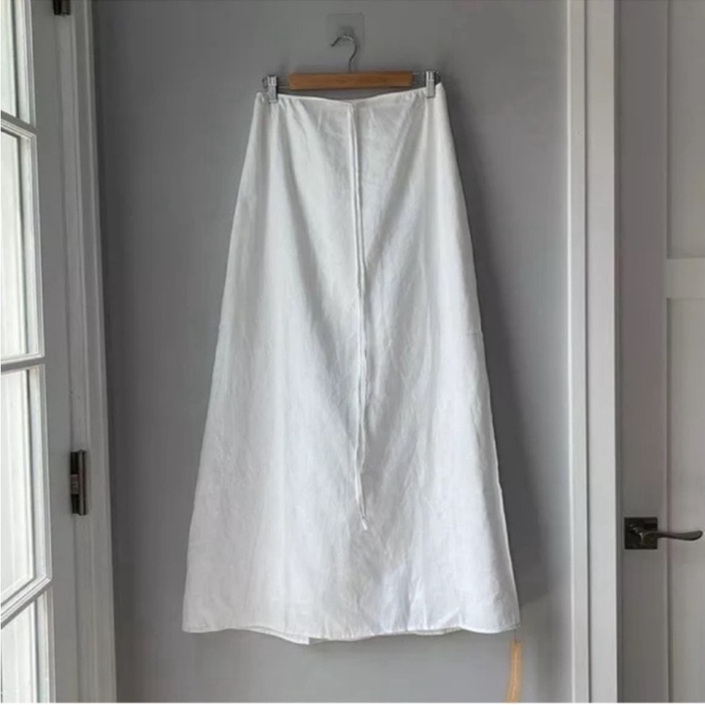 Reformation Pepper Linen Two Piece Skirt Top White Size 6 - Picture 8 of 10